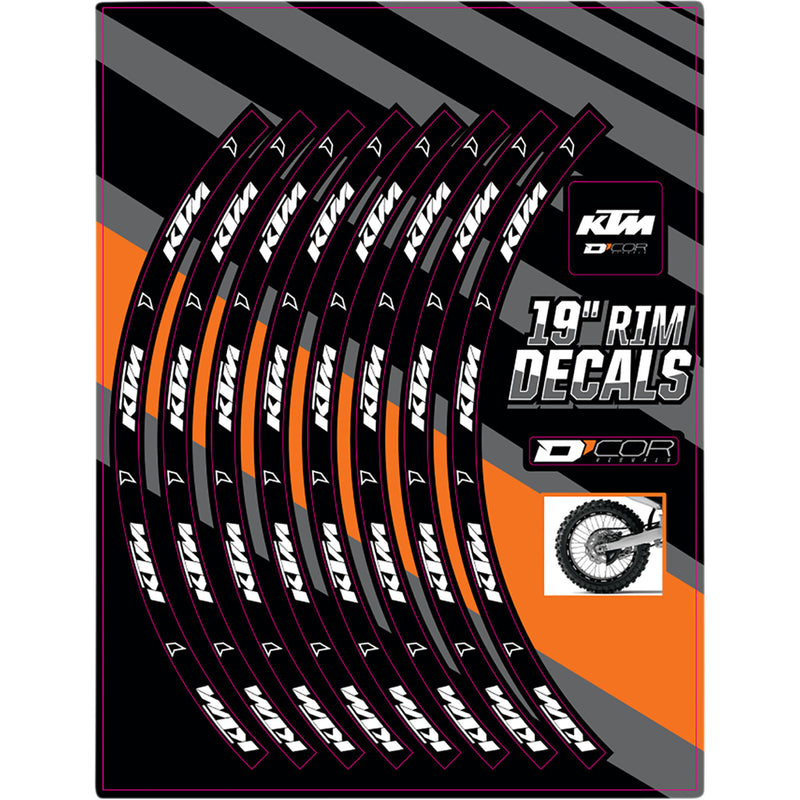 D'COR VISUALS 4320-2359 40-80-203 Rim Decal ktm logo - 19" rear