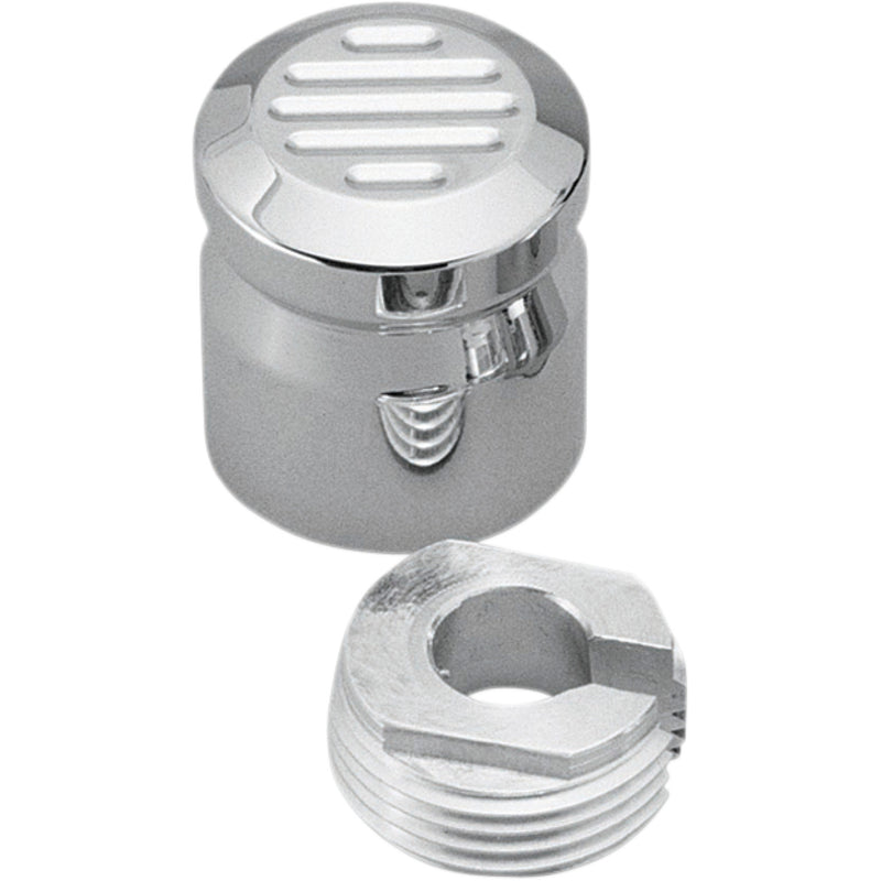 PRO-ONE PERF.MFG. DS-189141 200220 Chrome Billet Choke Cable Knob Cover Choke Knob Cover - Ball-Milled