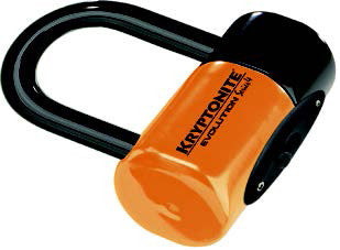 Kryptonite 57-98001 999591 EVOLUTION SERIES 4 DISC LOCK ORANGE W/POUCH AND CABLE