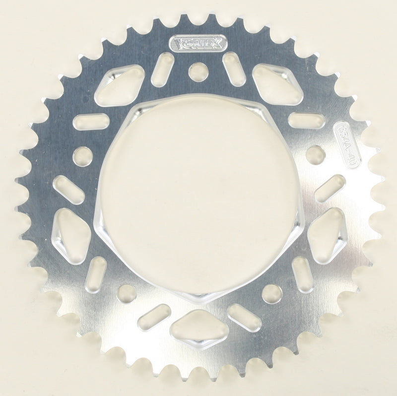 Vortex Rear Sprocket Aluminum 40T-520 SIL Yamaha - 654A-40