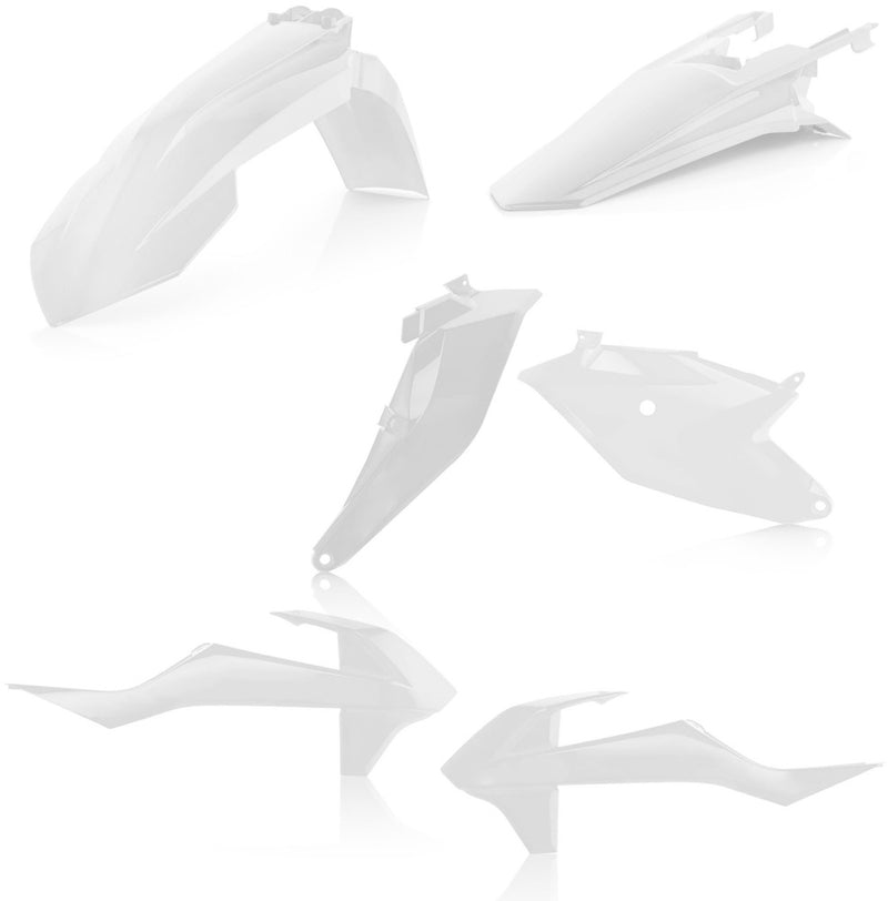 Acerbis Plastic Kit White - 2686010002 KTM 85 (17/14) 2018-2024