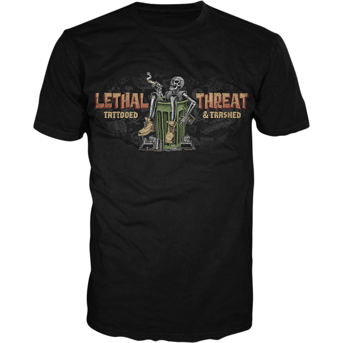 LETHAL THREAT 3030-21526 LT20892XXXL Tattooed & Trashed T-Shirt black - 3xl