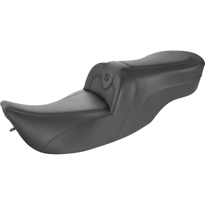 SADDLEMEN 0801-1419 897-07-187 RoadSofa™ Seat - Without Backrest - Black W/Black Stitching