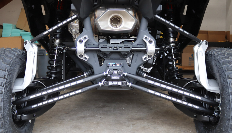Modquad Rear Radius Rods Recut Black - CA- RR-R-HEX Can-Am Maverick 2024-2025