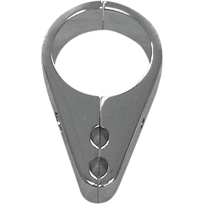 DRAG SPECIALTIES 0658-0033 Cable Clamp dual throttle/idle - 1-1/4" - chrome