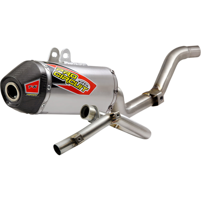 Pro Circuit T-6 Single Canister Exhaust System - 0111925F Honda CRF250F 2019-2025