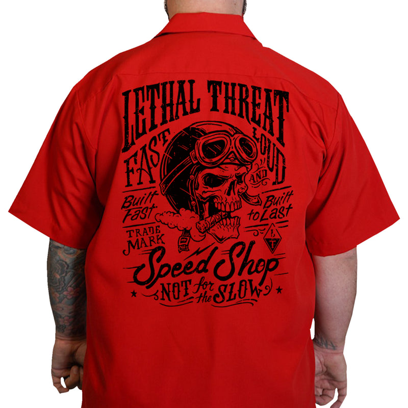 LETHAL THREAT 3040-3245 DG60162XL Not for the Slow Skull Shop Shirt red - xl