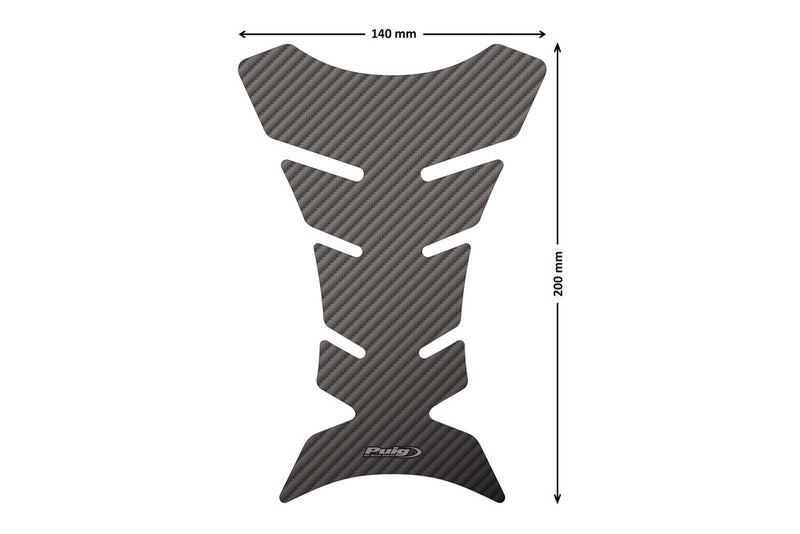 Puig Hi-tech Parts 561-4051CA 4051C PERFORMANCE TANK PAD CARBON