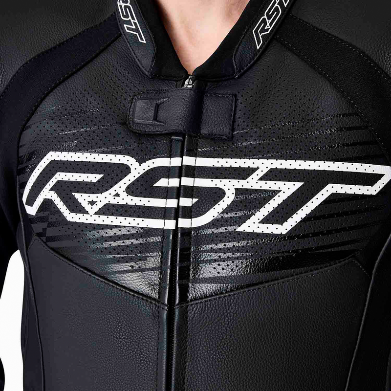 Rst 556-3635142 103635WHI-42 TRACTECH EVO D3O JACKET BLK/WHI LEATHER MD