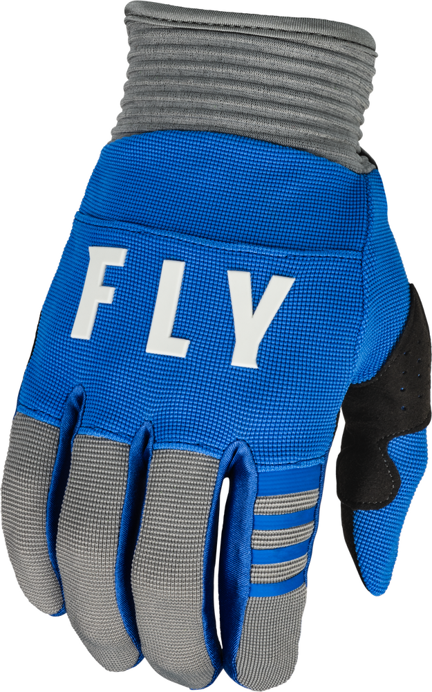 Fly Racing Youth F-16 Gloves Blue Grey YXS