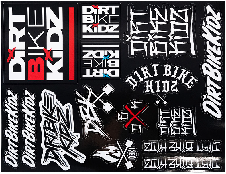 Dbk 325-00075 AC-SLAPPACK-SS-DECAL SLAP PACK STICKER SHEET 8.5"X11"