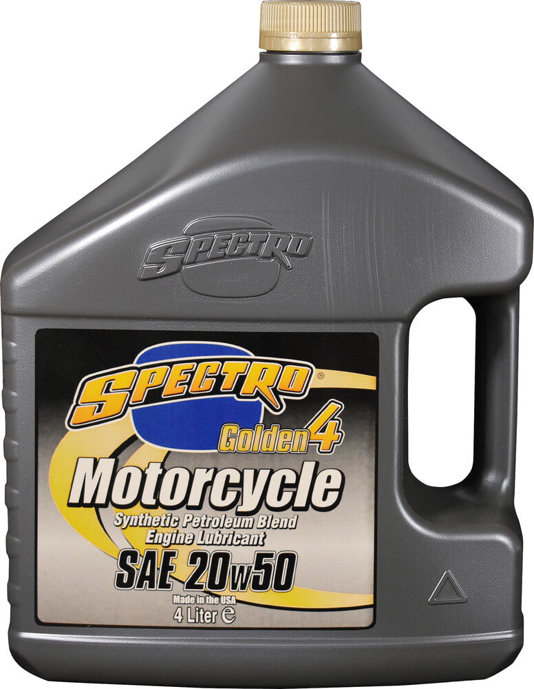 Spectro 582-01142 310351 GOLDEN M/C SEMI- SYN OIL 4T 20W50 4L