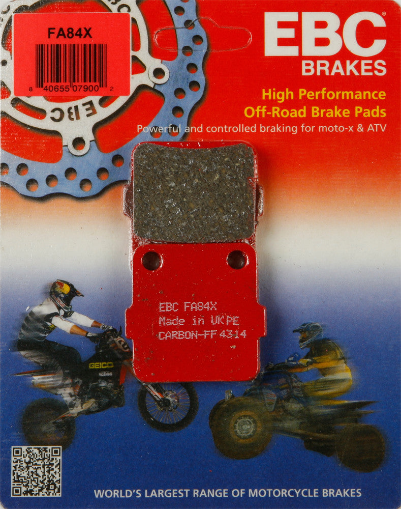 EBC Brake Pads Carbon X Series - FA84X For Bennche Gray 2015-2016 | Arctic Cat 400 2004-2008