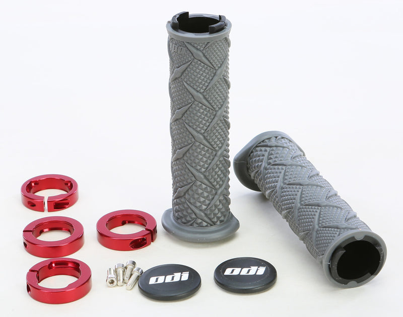 Odi 206-1254 J30XTH-R ATV X-TREME LOCKON GRIP RED
