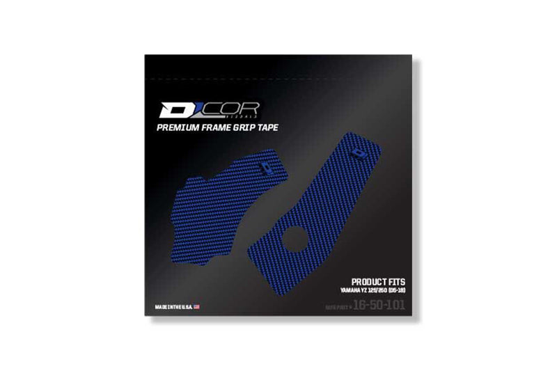 D-Cor Frame Grip Guard Decal Grey - 16-50-101 Yamaha YZ 125 / YZ 250 2005-2024