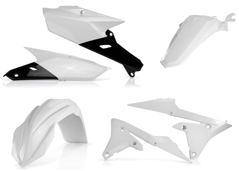 Acerbis Plastic Kit White - 2449630002 Yamaha WR 250 / WR 450 / YZ 250 / YZ 450 2015-2019
