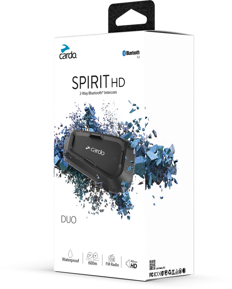 Cardo 71-5037 SPRT0102 SPIRIT HD BLUETOOTH HEADSET DUO