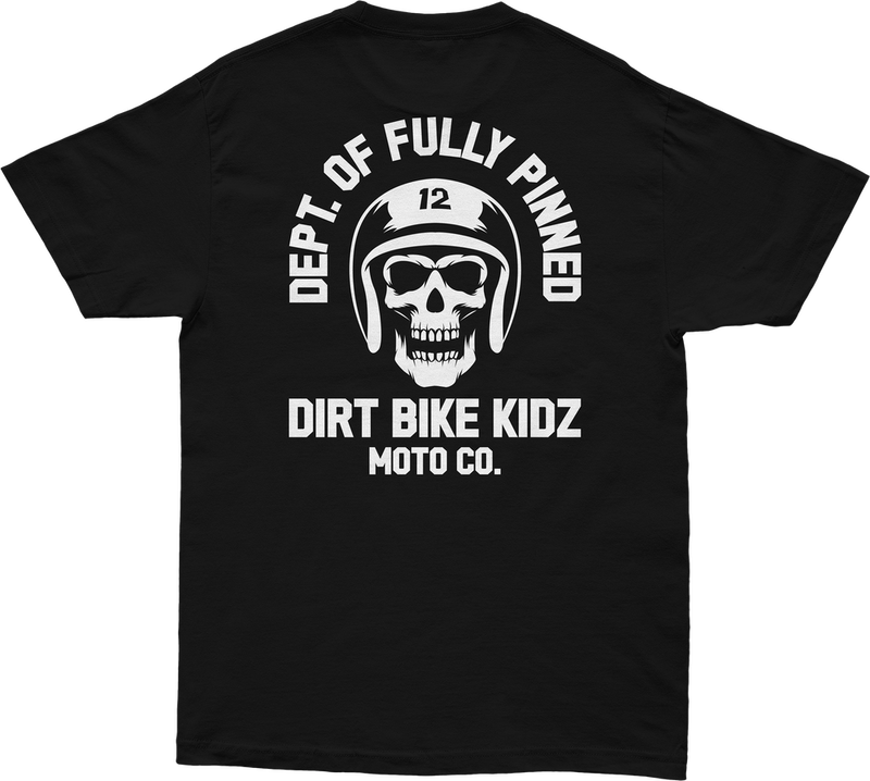 Dbk 325-00038YX YT-FPINNED-XL FULLY PINNED YOUTH TEE BLACK YX