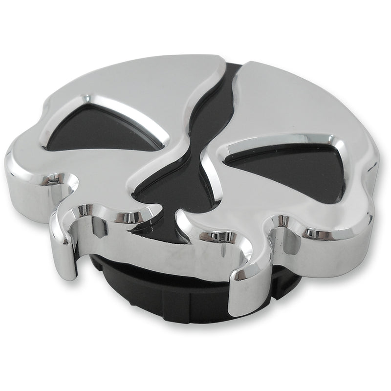 Drag Specialties Split Skull Fuel Cap For Harley Motorcycles 1996-2024