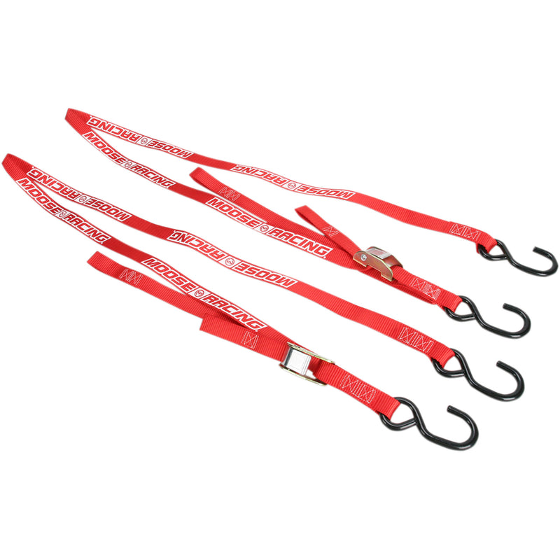 MOOSE OFFROAD 3920-0303 3920-0303 Heavy-Duty Tie-Downs Soft-Tie Tie-Downs - Red