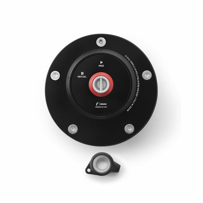 Rizoma 58-TF020B TF020B GAS CAP LOCKING BLACK HON