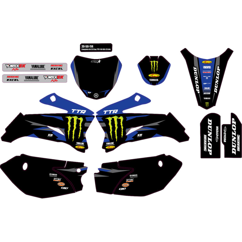D'cor Visuals Graphic Kit - 20-50-114 Yamaha 110 2008-2026