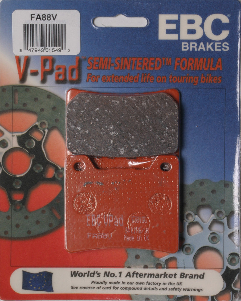 EBC Brake Pads Semi-Sintered V Series - FA88V Yamaha Motorcycles 1983-2009