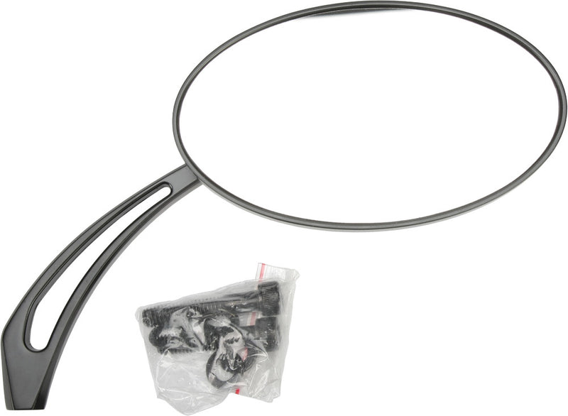 Harddrive ES-211+A10 Oval Arrow Mirror Chrome For Harley Motorcycles 1970-2018