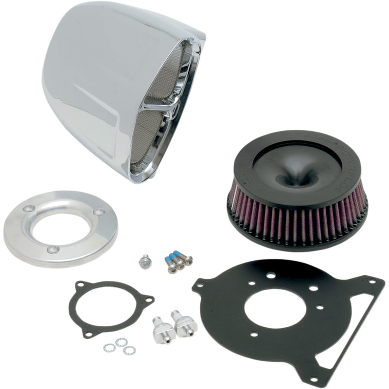 Cobra Powrflo Venturi Air Intake - 606-0100-SB For Harley Motorcycles 2008-2017