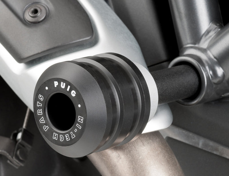 Puig Hi-tech Parts 561-08150BK 8150N FRAME SLIDERS VINTAGE BLACK DUC