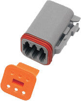Namz Custom Cycle 850-08024 DP-6G 6-WIRE GREY DEUTSCH PLUG & WDGLCK HD# 72136-94GY