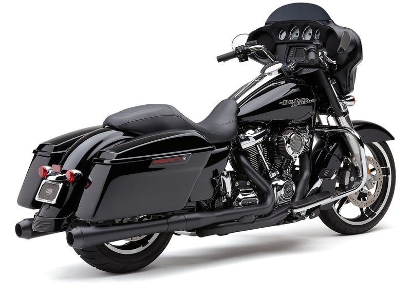 Cobra PRO Chamber DBL Bung H P Black FLH FLT - 6255DBRB For Harley Touring 2017-2026