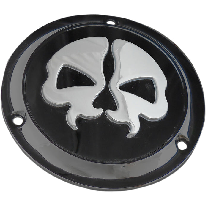 DRAG SPECIALTIES Split Skull Derby Cover - 3-Hole