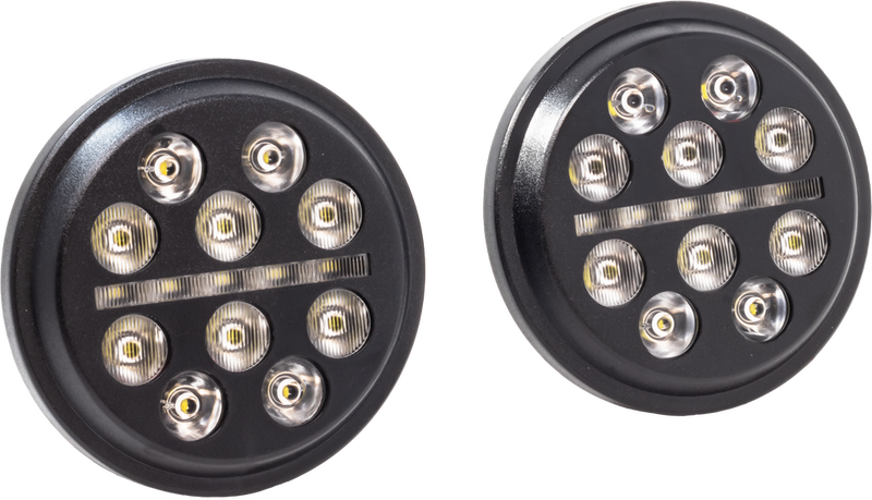 Letric Lighting Co 850-09640 LLC-LPL-BS 4.5" LED PASSING LGTS BUCKSHOT BLACK