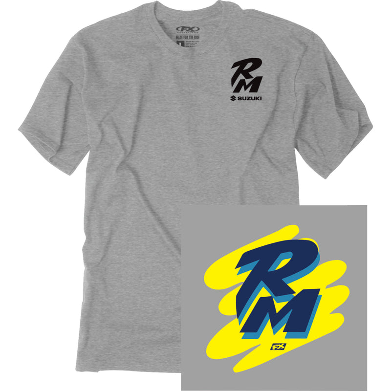 FACTORY EFFEX Suzuki Retro RM T-Shirt Heather - Gray