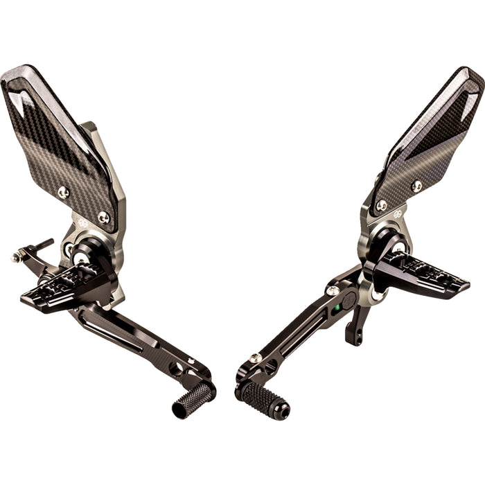 GILLES TOOLING 1623-0533 RCT10GT-IN01 Adjustable Rearset chrome - indian