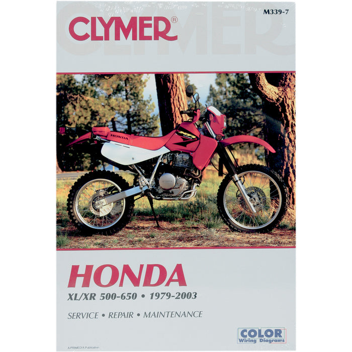 CLYMER M339 CM3398 Motorcycle Repair Manual — Honda Manual - Honda XL/XR 500/600