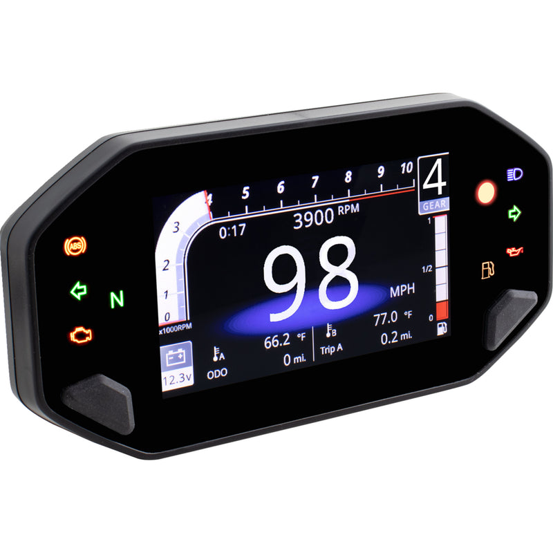 KOSO NORTH AMERICA 2210-0637 BA081010 RX-4 Multifunction Speedometer/Tachometer TFT Multifunction Meter - RX-4 - Universal
