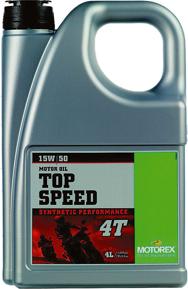 Motorex 580-0231 304975 TOP SPEED MOTOR OIL 4T 15W50 4L