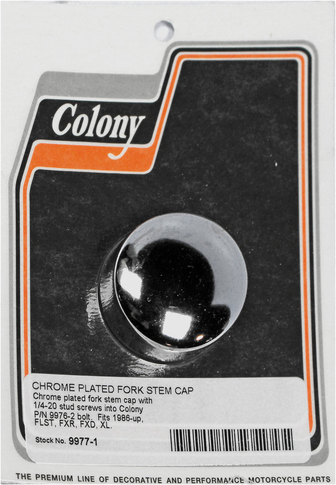 Colony Machine Chrome Fork Stem CAP Flst FXR FXD XL - 9977-1 For Harley 1986-2019