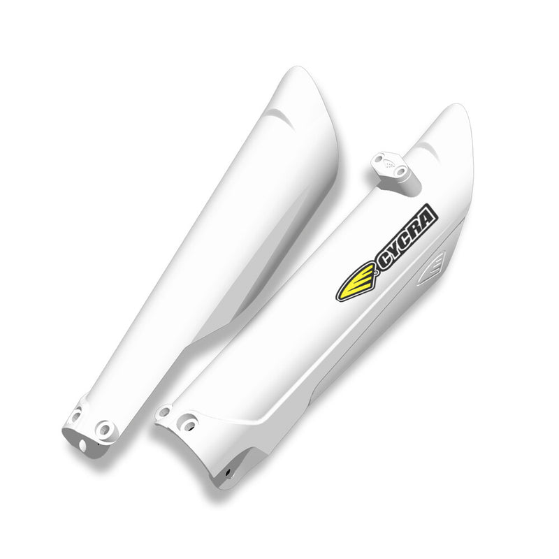 Cycra Fork Guards White - 1CYC-6905-42 KTM Dirt Bikes 2015-2023