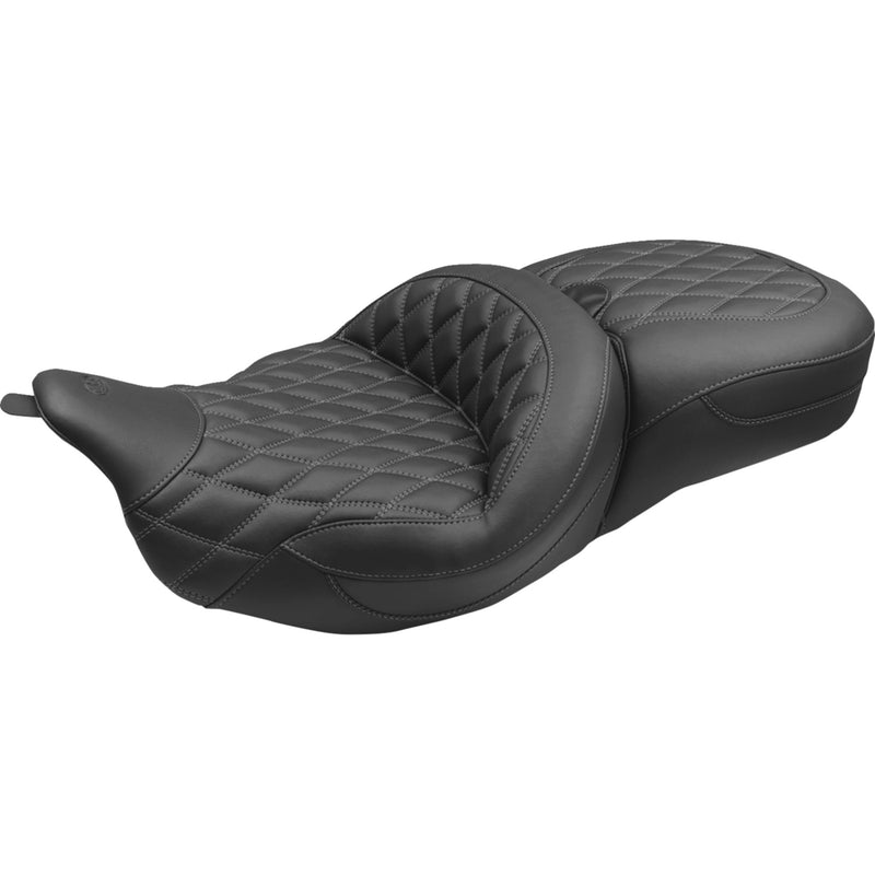 Mustang Super Touring Seat - 89538GM For Harley Touring 2008-2025