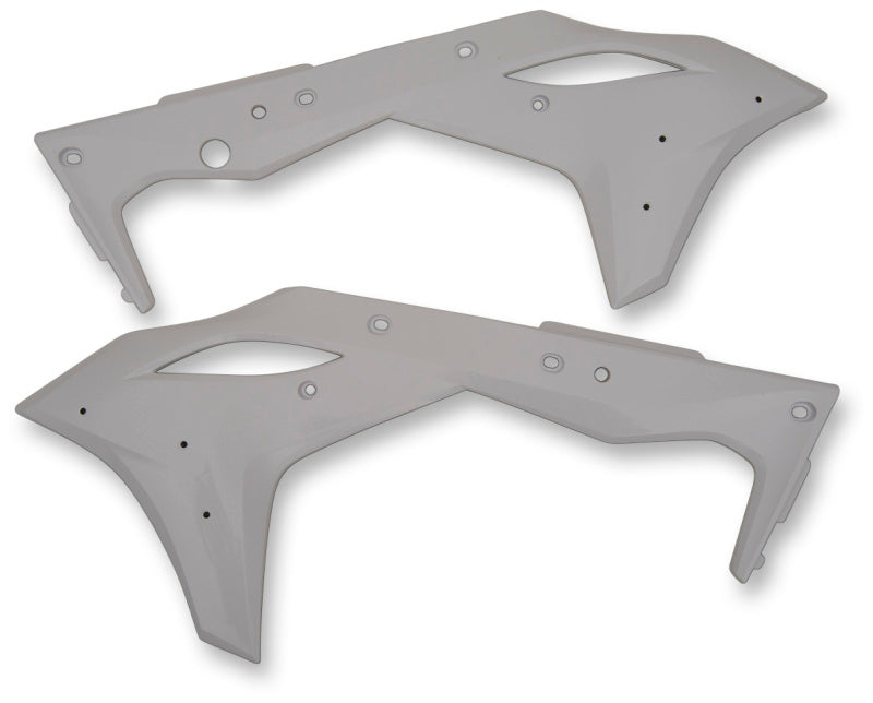 Cycra 1CYC-1868-42 17-20 Kawasaki KX250F Powerflow Radiator Shrouds - White - User 1