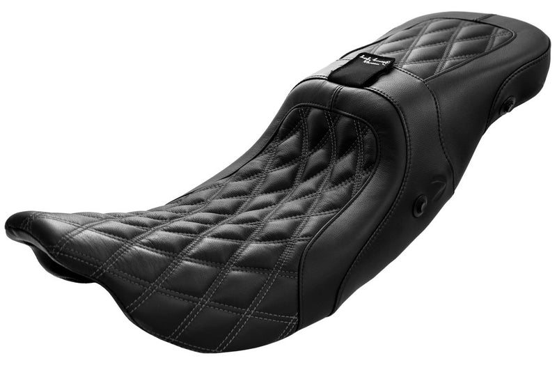 Danny Gray Weekday 2-UP XL Air W BR. REC Diamond Stitch FLH FLT ` - 21-420DIAAIR For Harley Touring 2008-2018