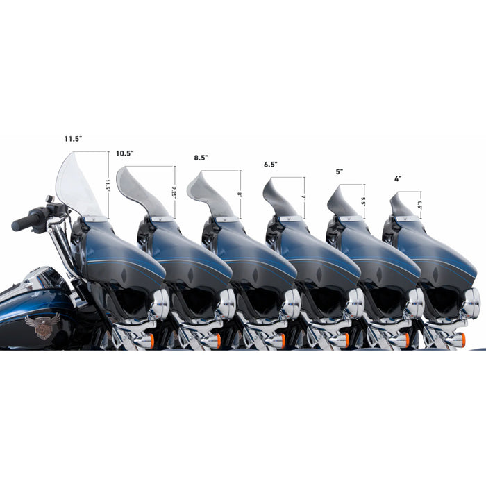KLOCK WERKS 2310-0213 KW05-01-0200 Flare™ Bagger Windshield - Black - FLHT '96-'13