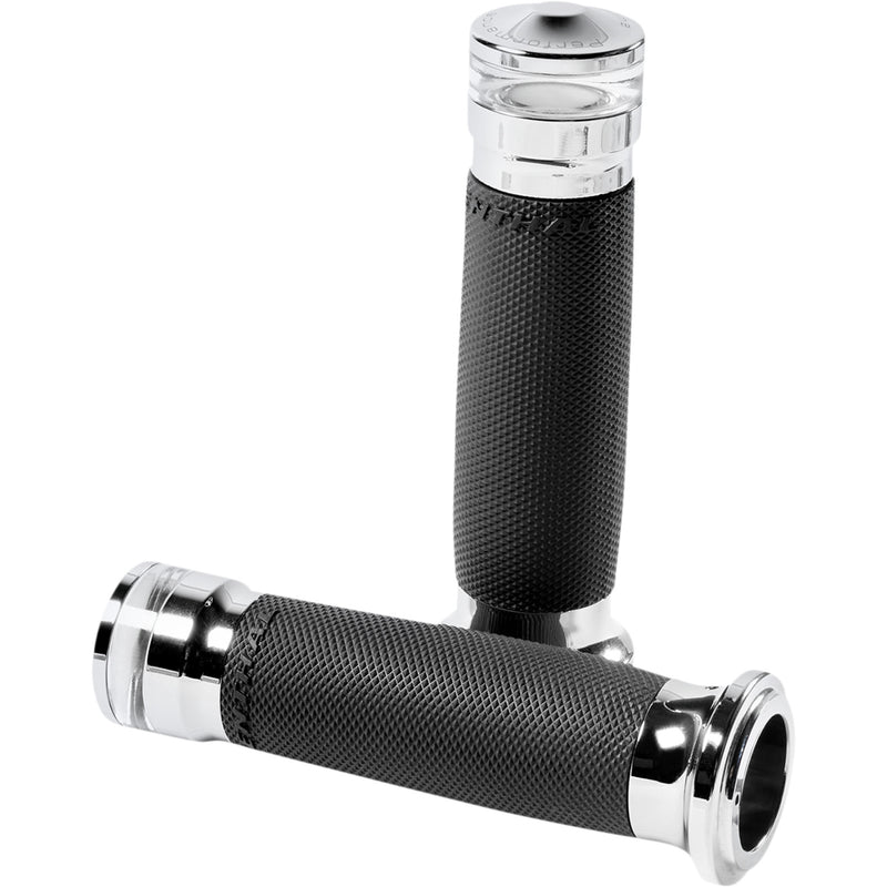 Performance Machine (pm) Contour Grips - 0063-2100M-CH For Harley Motorcycles 2008-2020