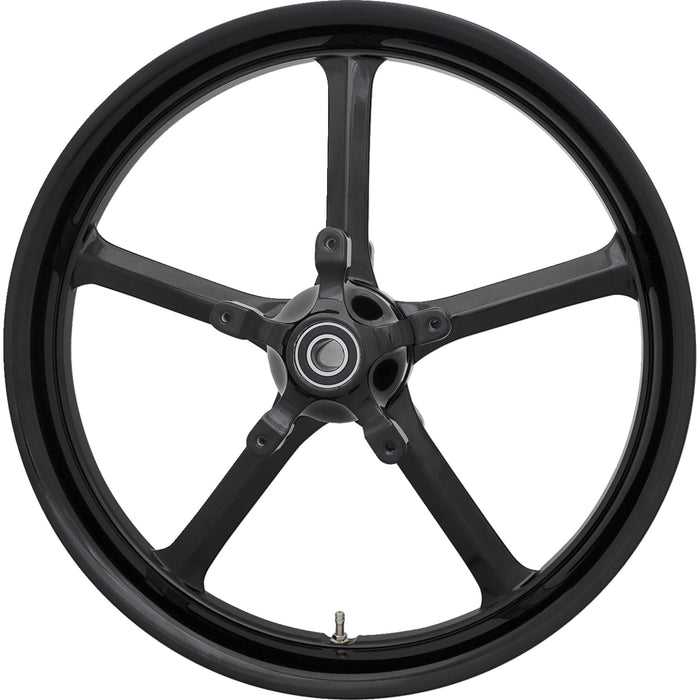 COASTAL MOTO 0201-2291 2502-ROC-213-B Rockstar Moto Forged Aluminum Front Wheel - Dual Disc/ABS - Black - 21"x3.25" - FL
