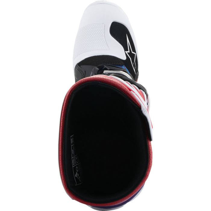 ALPINESTARS Youth Tech 7S Boots White/Black/Rainbow - US