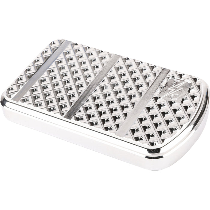 THRASHIN SUPPLY CO. 1611-0104 TSC-2201-3 Brake Pedal Pad - Chrome - FL