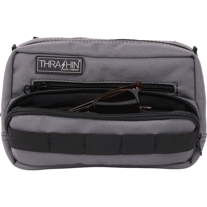 THRASHIN SUPPLY CO. 3510-0204 THB-0018 Handlebar Bag Plus - Gray